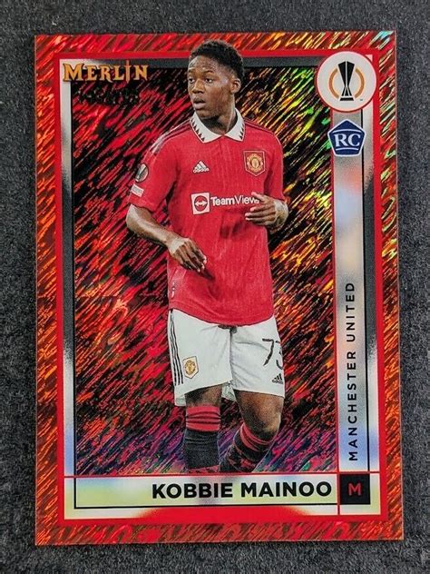 Kobbie Mainoo 2022 Topps Merlin Chrome UEFA Club Competitions 97 Rose