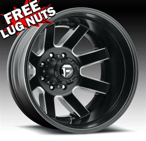 17 Inch 17x6 5 Fuel Dually D538 Maverick Black Wheel Rim 8x210 140 Ebay