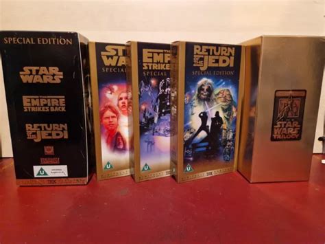 STAR WARS TRILOGY Special Edition PAL VHS Video Box Set A5 EUR 4