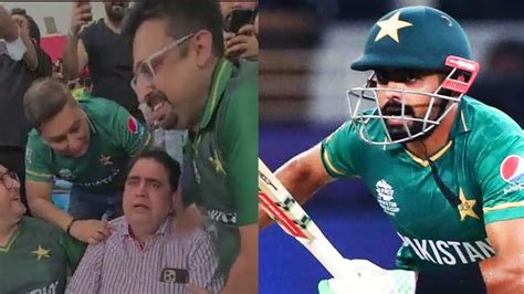 Watch Babar Azams Father Breaks Into Tears As Pakistan Scripts A Ten