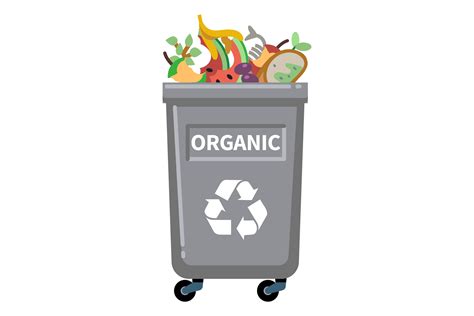 Organic Waste Garbage Container Compost Graphic By Yummybuum