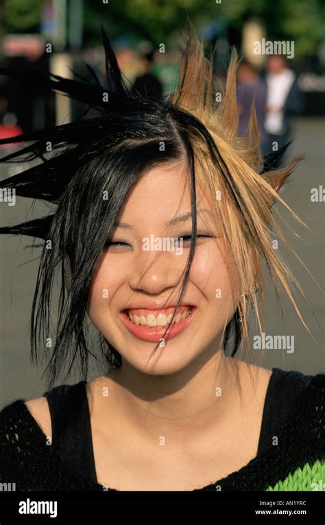 Japan Tokyo Harajuku Portrait Of Teenage Girl Stock Photo Alamy