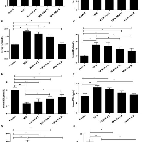 Matrine Improves Lipid Metabolism And Inflammation In Hfd Mice A Body