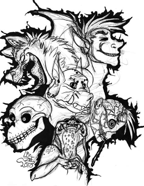 Scary Monster Coloring Pages At GetColorings Free Printable