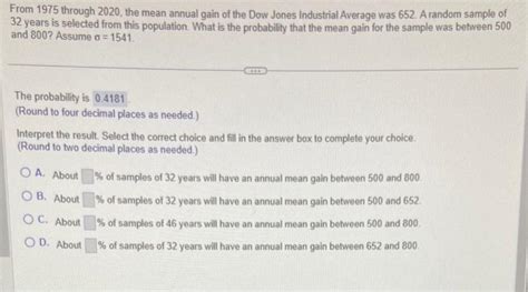 Solved From Through The Mean Annual Gain Of The Chegg