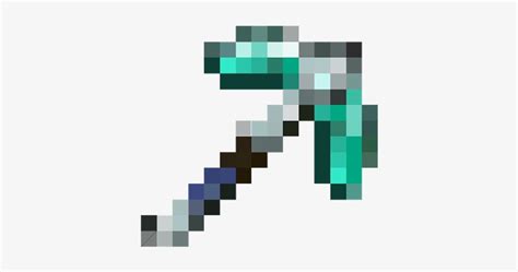 Diamond Pickaxe Minecraft Transparent