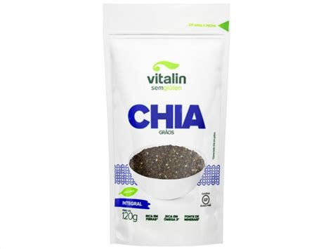 Chia Grãos Premium Vitalin 120g Mercadodatia