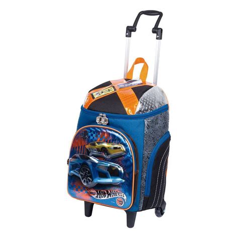 Mochila Rodinhas Hot Wheels 18z 64935 Azul G Sestini Papellotti