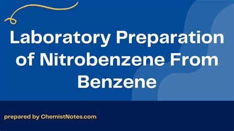 Laboratory Preparation Of Nitrobenzene Purification Uses Chemistry Notes