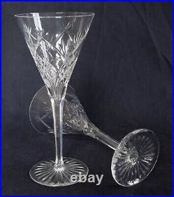 Service de 6 verres à eau en cristal de Baccarat taillé décor 10834 20