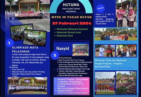 FASILITASI MINAT DAN BAKAT SISWA SD MTsN 10 TANAH DATAR AKAN ADAKAN