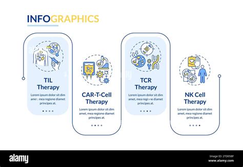 Cell Therapy Layout With Simple Linear Icon Concept Stock Vector Image