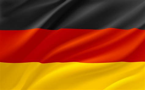 Ondeando La Bandera De Alemania Pancarta Vectorial 3d 15451710 Vector