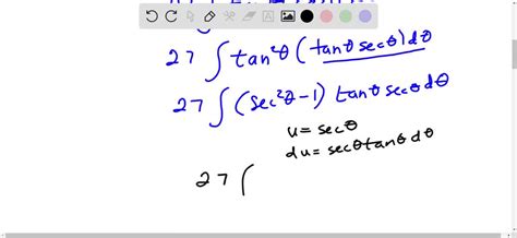 Solvedevaluate The Integral Using The Indicated Trigonometric