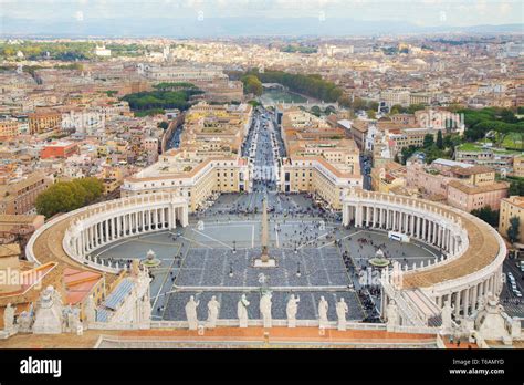 Aerial View Of Rome Stock Photo Alamy