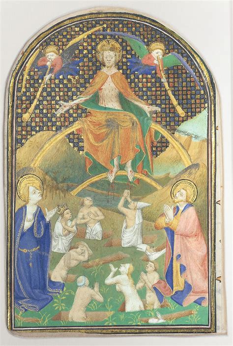 Manuscript Leaf with the Last Judgment, from a Book of Hours | French ...