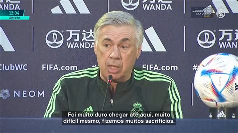 Ancelotti Sobre Real Na Final Do Mundial Estamos Perto De T Tulo