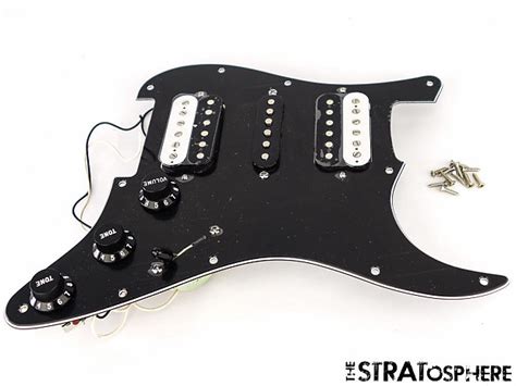 Fender Standard Hsh Strat Loaded Pickguard Stratocaster Dual Reverb