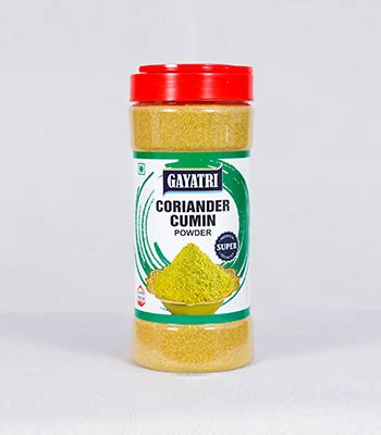 Coriander Cumin Powder Jar Gayatri Masala