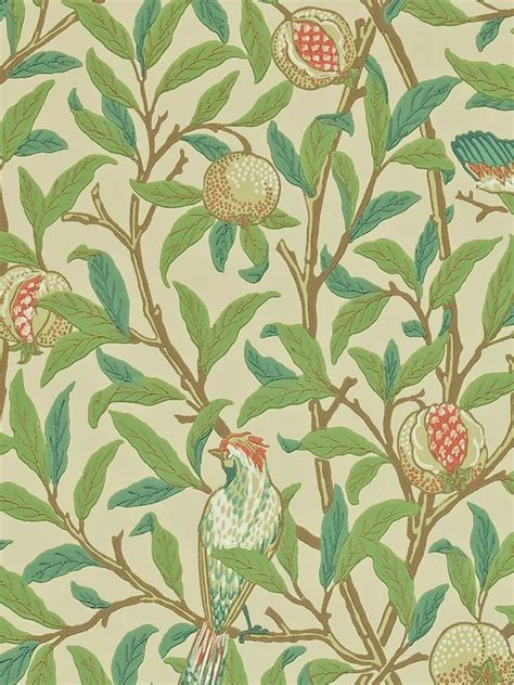 Morris And Co Bird And Pomegranate Wallpaper 212539