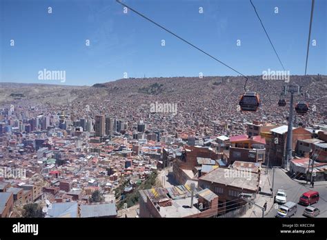 Mi Teleférico El Teleférico De La Paz Bolivia Fotografía De Stock Alamy