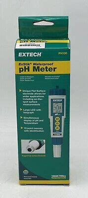 Extech PH Meter PH100 ExStik Waterproof NEW EBay