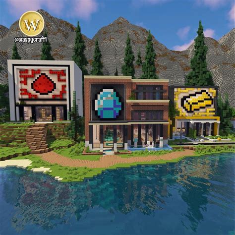 Minecraft Modern Minecraftbuildingideas Minecraft Marvel Minecraft