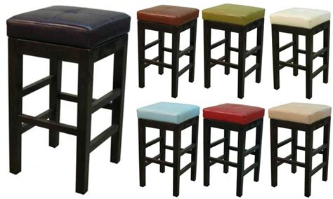 Backless Leather Bar Stools - Odditieszone