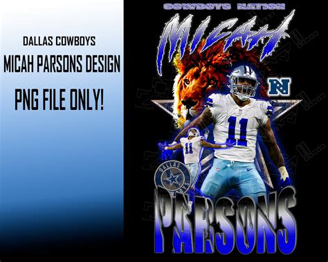 Micah Parsons Vintage Shirt Design Dallas Cowboys Micah Etsy