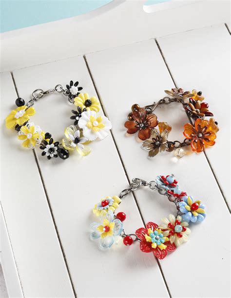 Lucite Flower Bracelets · Extract From Sherri Haab Jewelry Inspirations