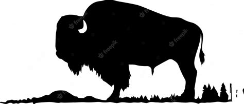 Premium Vector Silhouette Bison Animal Vector Images