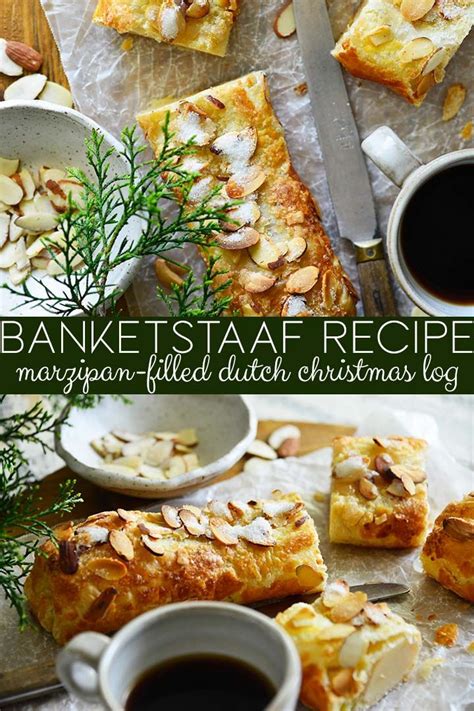 Banketstaaf Dutch Christmas Log Pastry With Marzipan Recipe