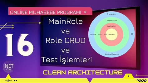 Clean Architecture ve Angular ile Muhasebe Programı 16 MainRole ve