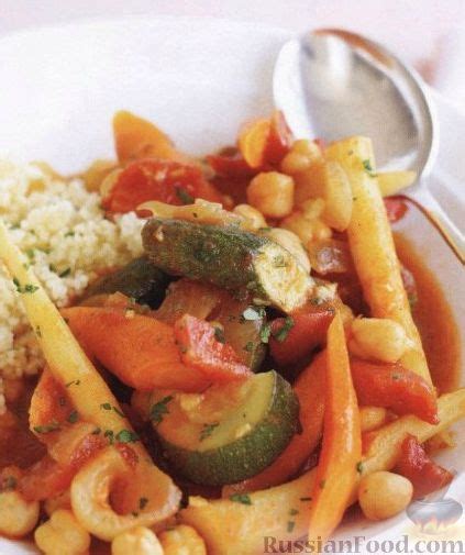Рецепт: Вегетарианское овощное рагу с нутом на RussianFood.com