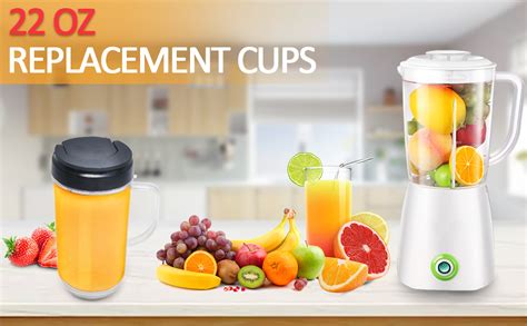 2 Packs Replacement For Magic Bullet Blender Cups Tall 22oz Cup Wflip Top To Go