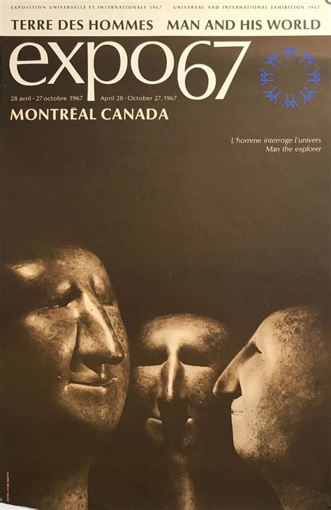 1967 Vintage Montreal Poster Expo 67 Inuit Art Inuit Etsy Expo 67