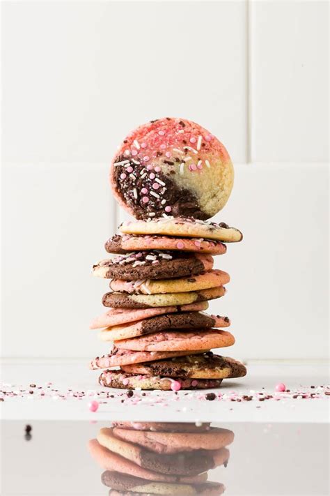 Neapolitan Cookies Tri Colored Vanilla Chocolate And Strawberry Cookies