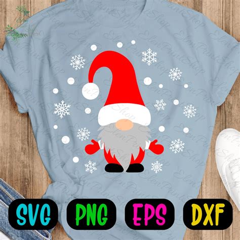 Santa Gnome SVG Christmas Gnome Svg Christmas Svg Gnome | Etsy