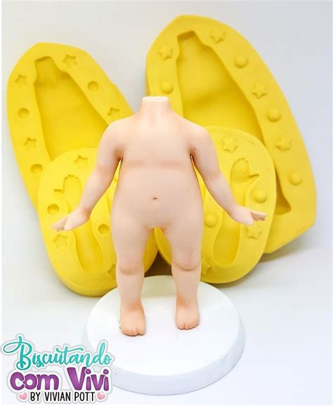 Molde Bipartido Corpo Doll Modelo Baby Bcv Biscuitandocomvivi