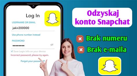 Jak Odzyska Konto Snapchat Bez Numeru Telefonu I Adresu E Mail