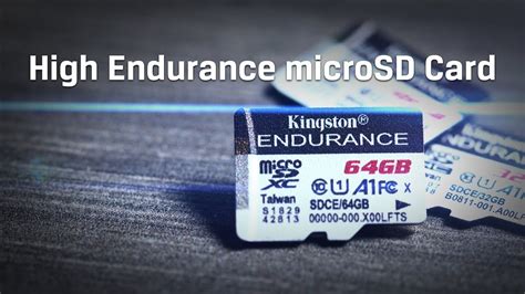 High Endurance MicroSD Card For Dash Cams Security Cameras Kingston