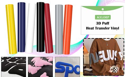 Amazon D Puff Heat Transfer Vinyl Sheets X Foaming Htv