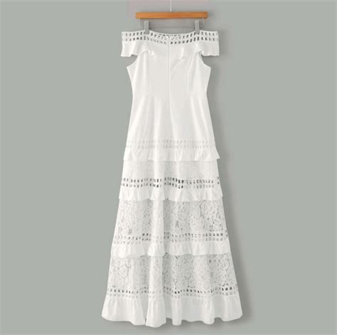 Vestido Branco Renda Guipir Civil Prewedding Noiva Elo