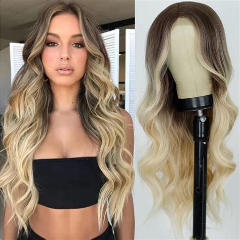 Br Lace Wig Peruca Loiro Cabelo Humano Cacheado Natrual Org Nica