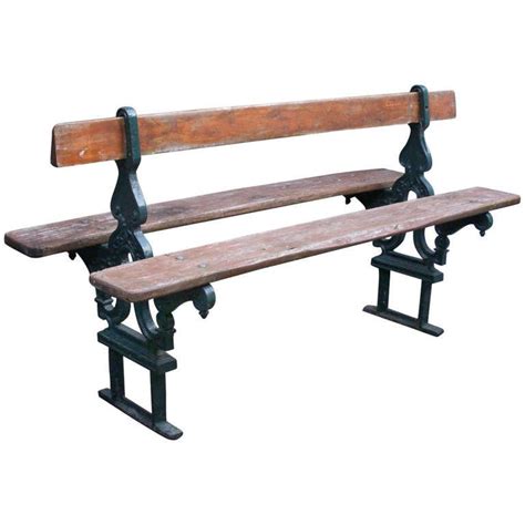 Pair Of French Double Sided Garden Benches From A Unique Collection