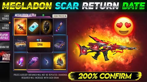 Megladon Scar Free Fire Return Evo Scar Return Date Evo Scar Kab