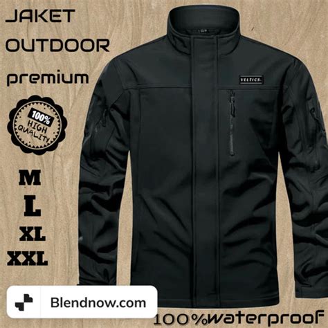 Jual Jaket Outdoor Waterproof Bahan Taslan Milky Kualitas Premium