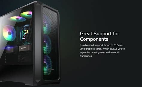 Amazon COUGAR Archon 2 Mesh RGB Black Elegant ARGB Mid Tower