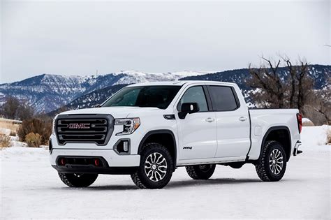 Fondos De Pantalla Gmc Sierra At4 2019 Nieve Pickup Blanco Metálico