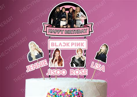 Printable Blackpink Cake Topper Blackpink Template Blackpink Etsy